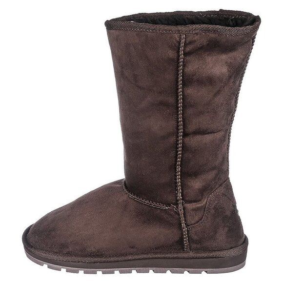 FLAT  READY FOR THE SNOW MID-CALF BOOT Women – Brown Suede ( BRAND NEW !!!!!!!! - Picture 2 of 6